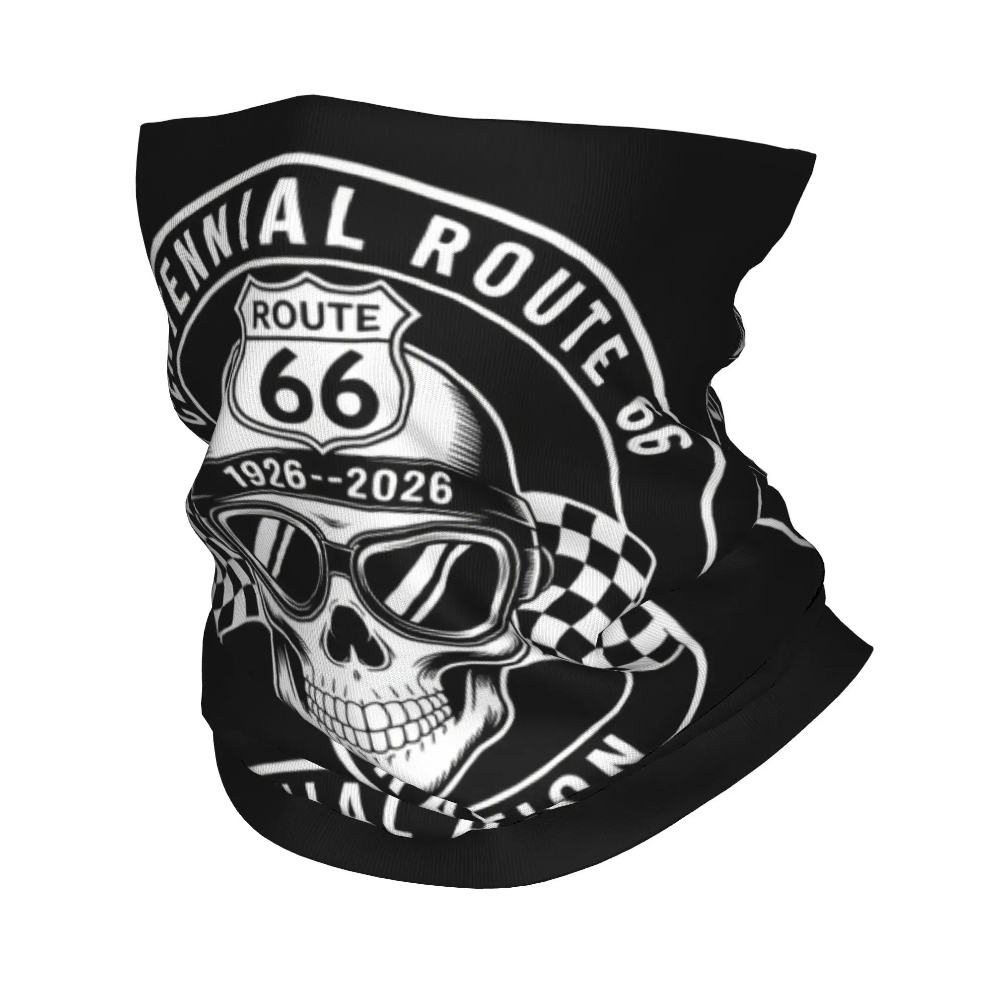 New Motorcycle Tour Route 66 Winter Headband Neck Warmer Men Women Ski Cycling Tube Scarf  Face Bandana Gaiter