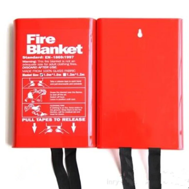 

1M x 1M Fire Blanket Fiberglass Fire Flame Retardant Emergency Survival Fire Shelter Safety Cover Fire Emergency Blanket