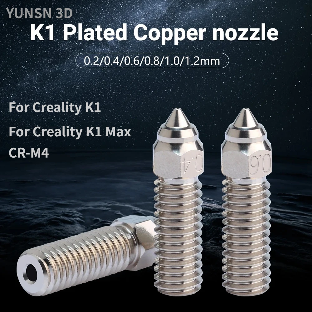 For CREALITY New K1 Nozzle Kit Zirconium Copper Supporting High-Speed Printing 600 Mm/s for K1 _ K1 Max_CR-M4 1/3/5pcs