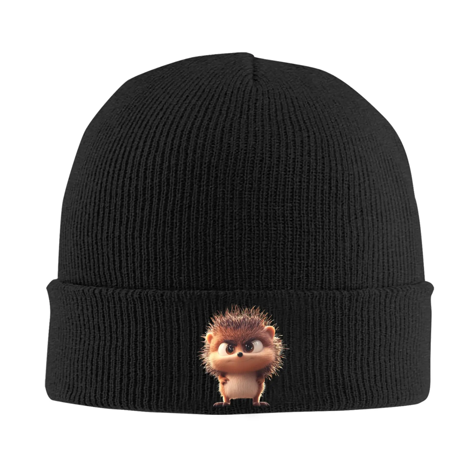 Hedgehog Living On The Hedge Animal I Love Funny Beanie Hats Bonnet Hats Female Male Knitted Hat Autumn Thermal Elastic Caps