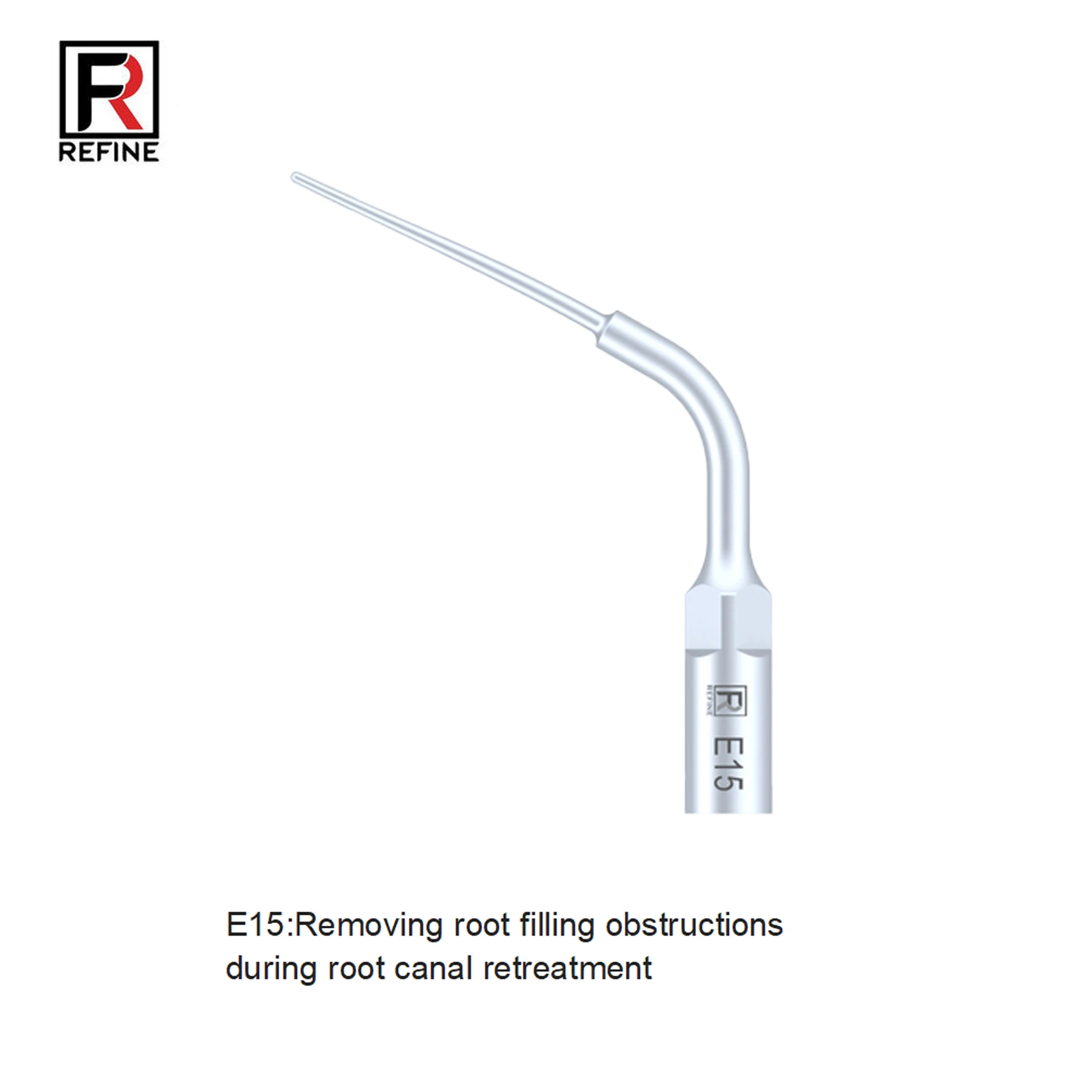 

REFINE Dental Ultrasonic Scaler Insert Scaling Tips E15 Diamond Coated For Woodpecker MECTRON EMS UDS Ultrasonic Scalers