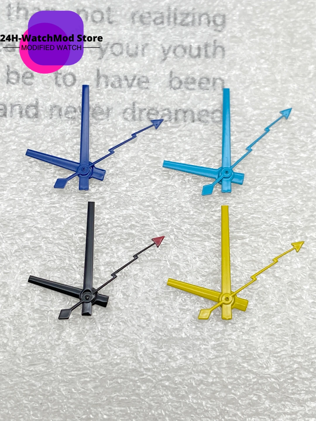 

Log Modified Watch Accessory Hand No Luminous Watch Hand Blue Lightning Second Hand Fits NH35/36 Movement
