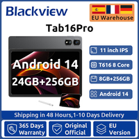 Blackview Android 14 Tab 16 Pro 11 Inch Touch Tablet 2K Screen 16GB +256GB 4G LTE+5G WiFi Gaming Tablets with Protective Shell