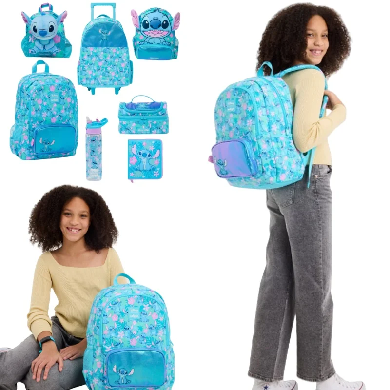 

Smiggle Disney Stitch Cartoon Series School Bag Genuine Australia Anime Backpack for Children Student Gift