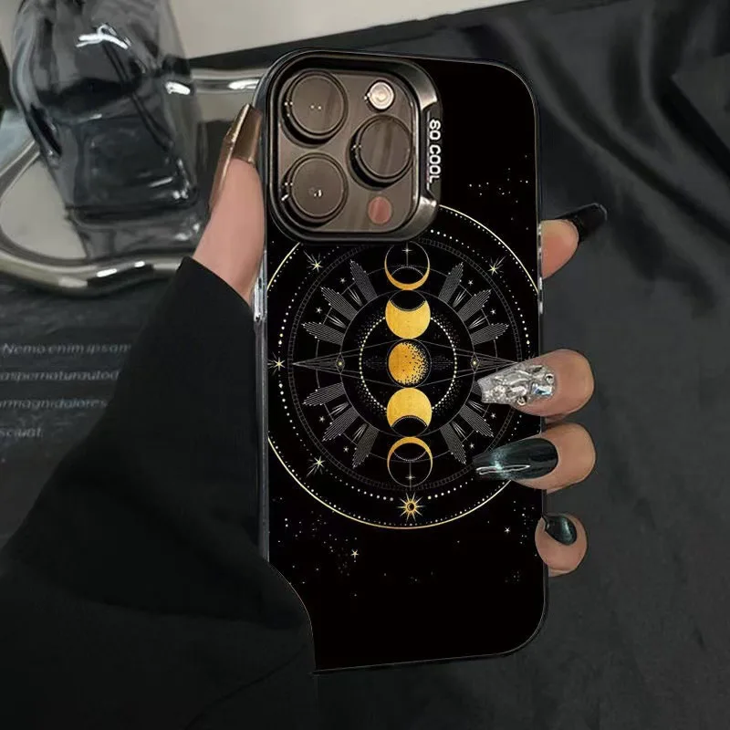 Lunar Phase Star Map Is Suitable for iPhone 17 Pro Max 16 Pro Fully Covered 14 and 15 Plus Shockproof 13 Phone Protection Cover