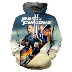 Autumn Movie Fast & Furious 3D Print Hoodies Men Women Fashion Casual Sweatshirts Oversized Hoodie Pullovers Tracksuit Clothing