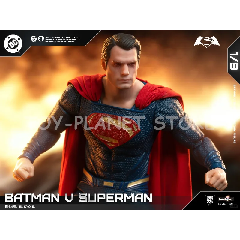 Nowy zestaw Fondjoy BVS Deluxe 1/9 Batman v Superman: Dawn of Justice, figurki akcji Batmana w pancerzu i Supermana z uszkodzeniami po bitwie