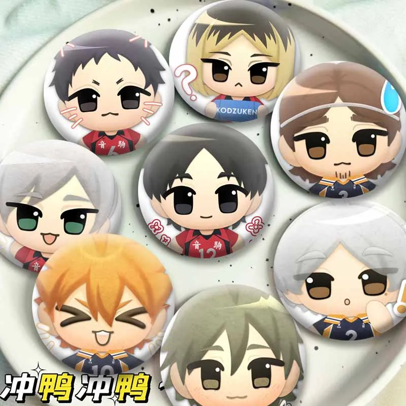 Cartoon Character Shoyo Tobio Button Pin Custom Anime Brooch Funny Cosplay Badge Bag Hat Jewelry Accessories Gift for Kid Friend