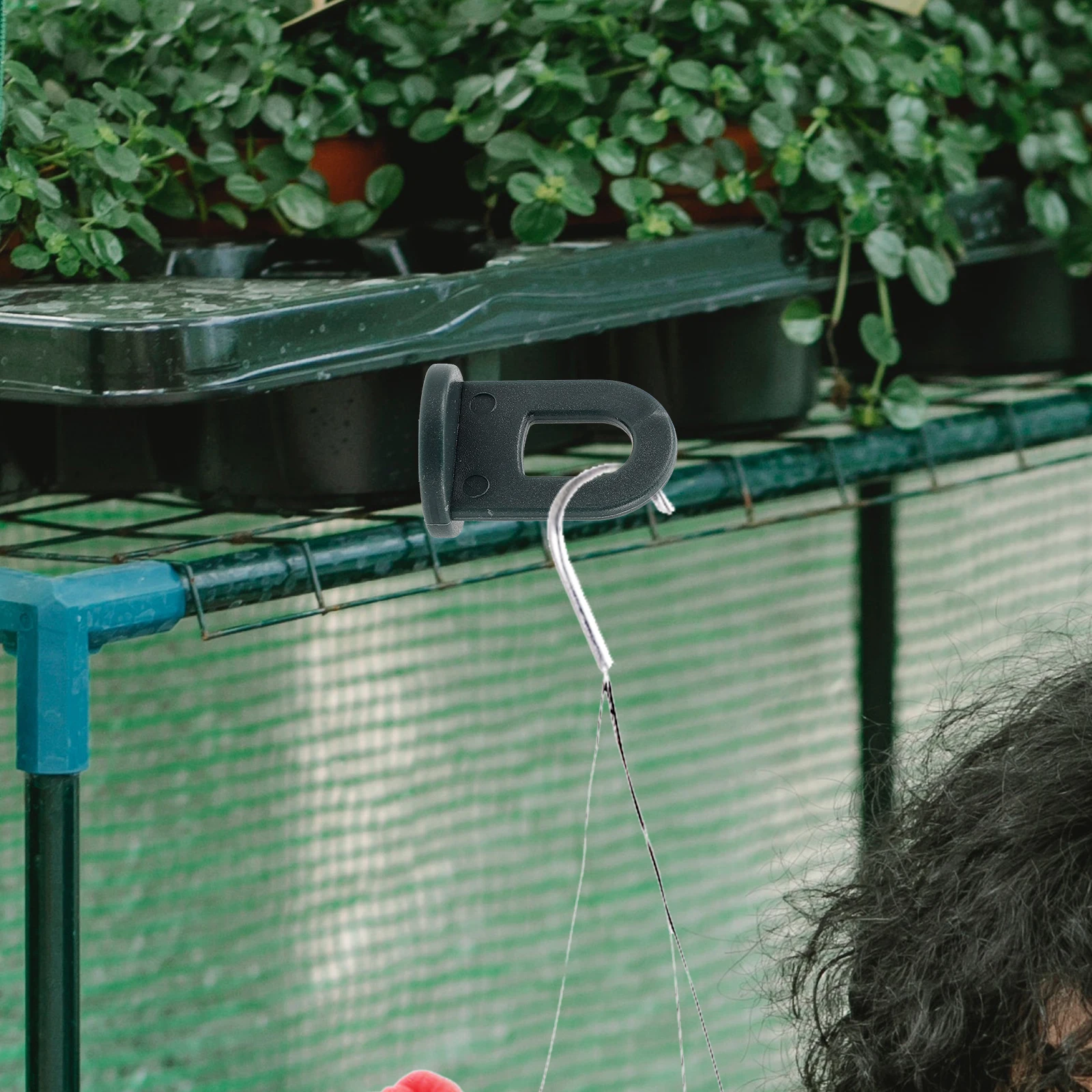 

50pcs Greenhouse Plant Clips Hangers Oversized Fixing Hooks Plastic Hanging Pots Garden Accessories Durable Reusable