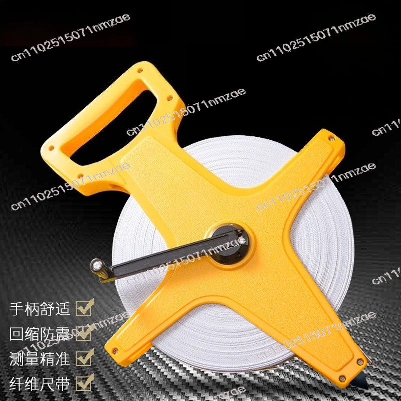 T9J5 Shelf Type Glass Fiber Long Ruler Cloth Ruler Long Tape Measure 100 Meters Measuring Tool Tape Measure Meter Ruler Portable