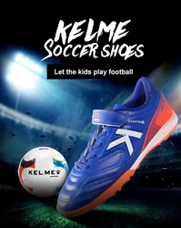 KELME Children's Football Shoes Boys And Girls Tf Broken Nail Shoes Breathable Professional Training Shoes  6873003