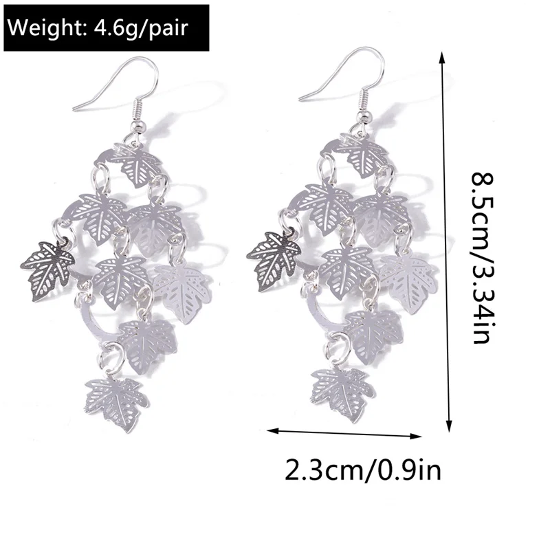 Aihua Fashion Silberfarbene Ohrringe mit Herz-, Blumen- und Schmetterlingsmotiven für Damen, Hochzeits- und Party-Schmuck, Geschenke, Statement-Ohrringe – Detail 12