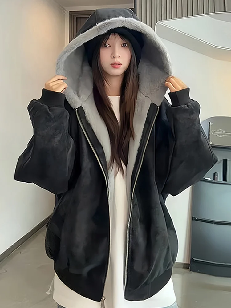 남성용 티엔드 가죽 재킷 후드와 퍼 칼라가 있는 가을 겨울용 면 패딩 방수 마운틴 이글 코트 청소년용