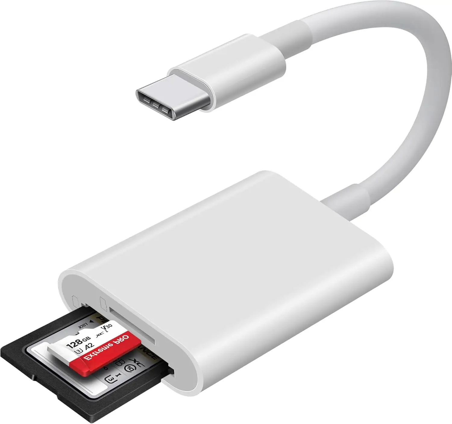10PCS Factory Wholesale 2-in-1 USB C SD Card Reader SD Card Adapter With Dual Slots For IPhone 15 16 Pro IPad Mac MacBook Laptop