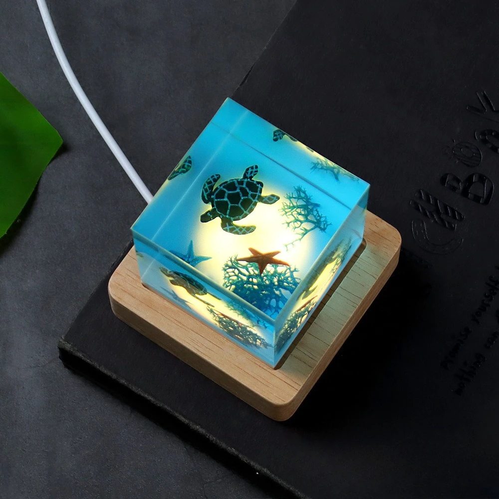 NEW Ocean Series Micro Landscape Epoxy Resin Decorative Pieces - Creative Home Decoration Handicrafts Festival Gifts