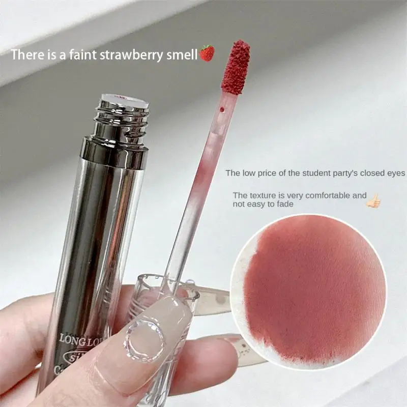 Matte Velvet Lip Gloss Korean Cosmetics Lip Mud Lipstick Waterproof Long-lasting Easy To Wear Red Lip Tint Lip Glaze Makeup