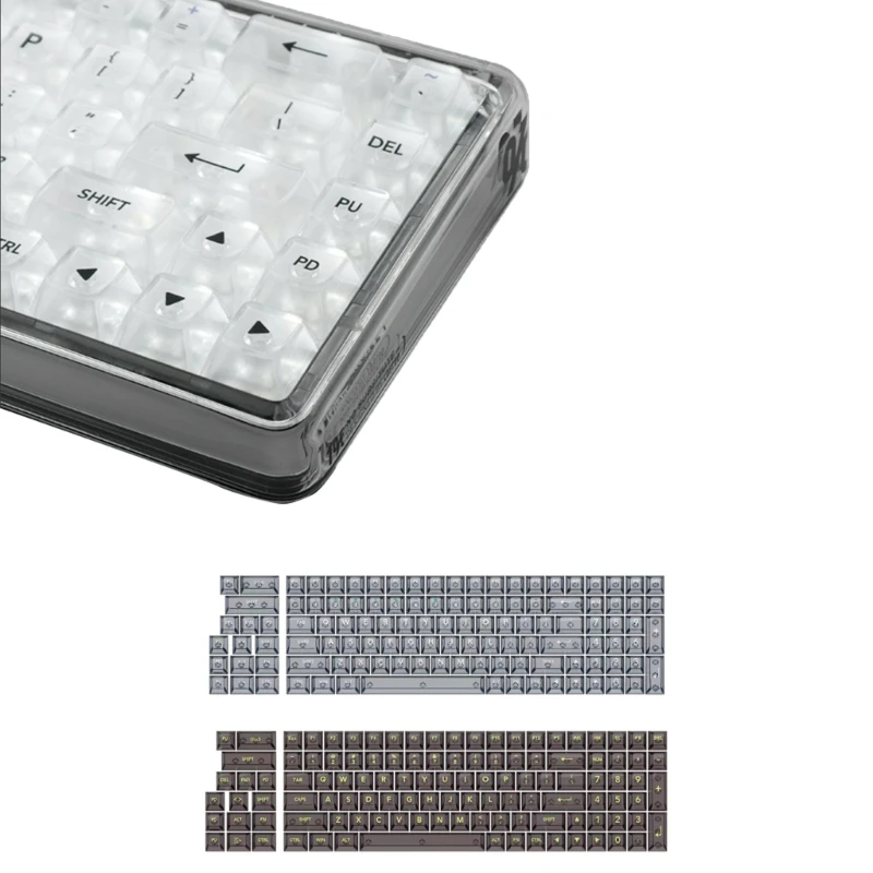 Unique Design Clear Keycaps for Mechanical Keyboards Resistant to Smudges and Dust Ergonomic Keycaps Easy to Use