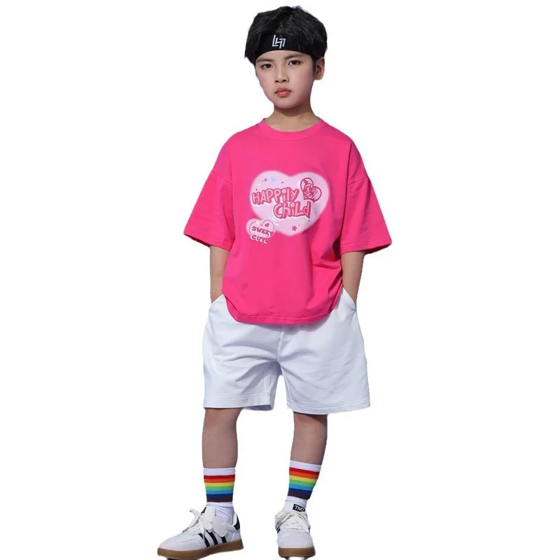 Children's Cheerleading Costume Games Opening Ceremony Costume Boys and Girls Hip Hop Street Dance Girls Jazz Dance suit