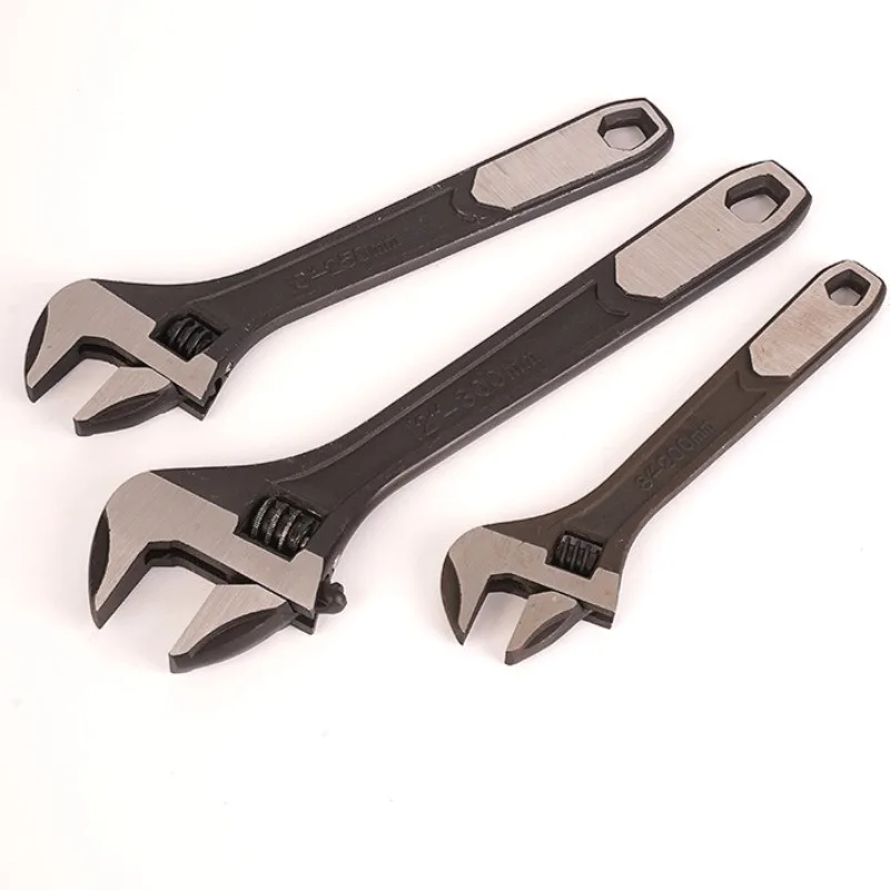 

Professional Heavy Duty Adjustable Wrench with Large Jaw Manual Repair Tool Electrophoresis Coating