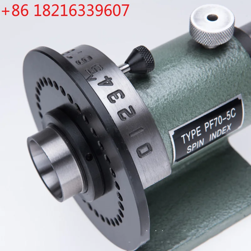 YAO NEW PF70-5C Simple Indexing Head 5C Chuck Milling Grinder Universal Jig Machine Tool Holder Compatible with 2 3 4 5 Inch Chu