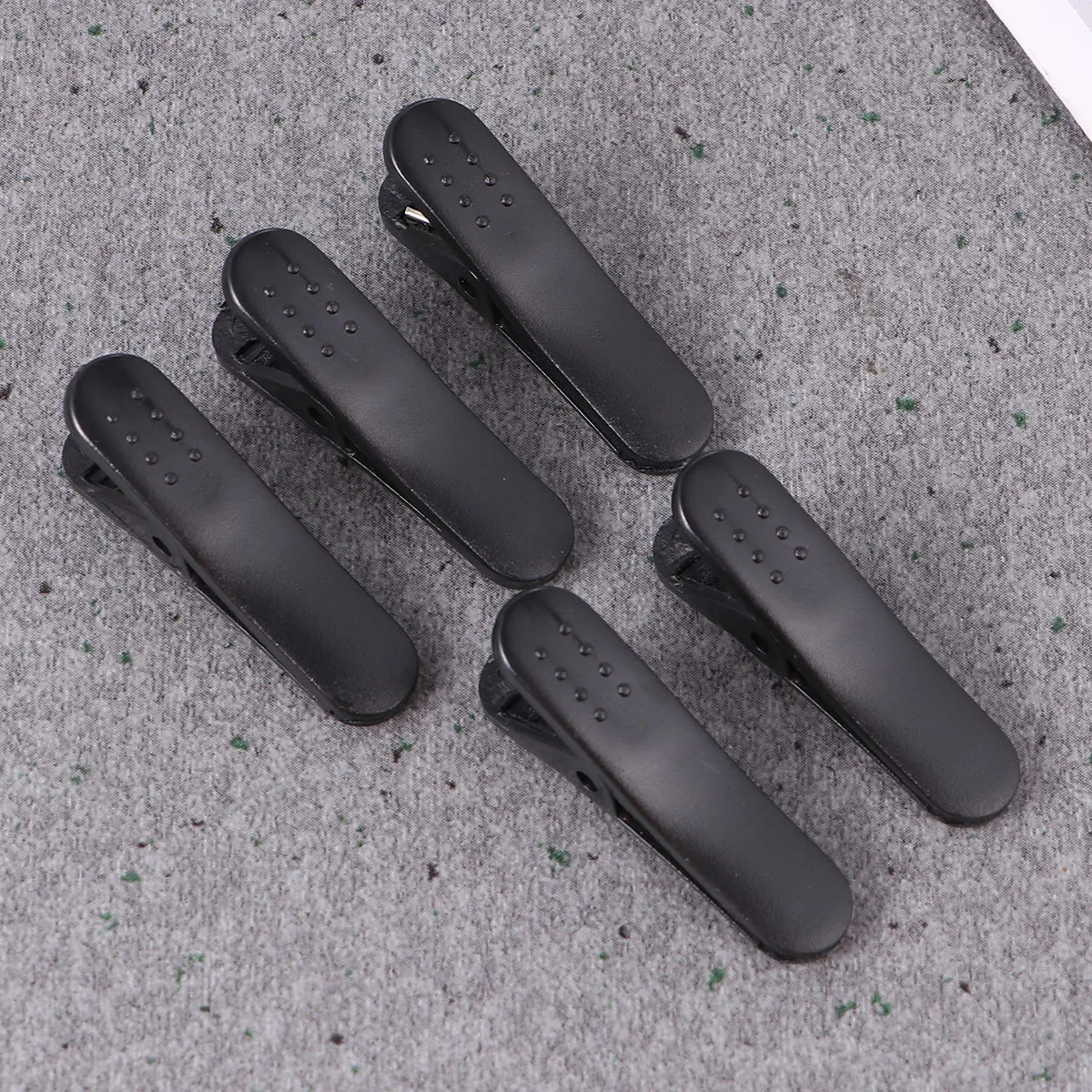 

100Pcs Headphone Cable Clip Earphone Wire Clamp Alligator Style Cord Management Clip for Mobile Mp3 Walkie Black