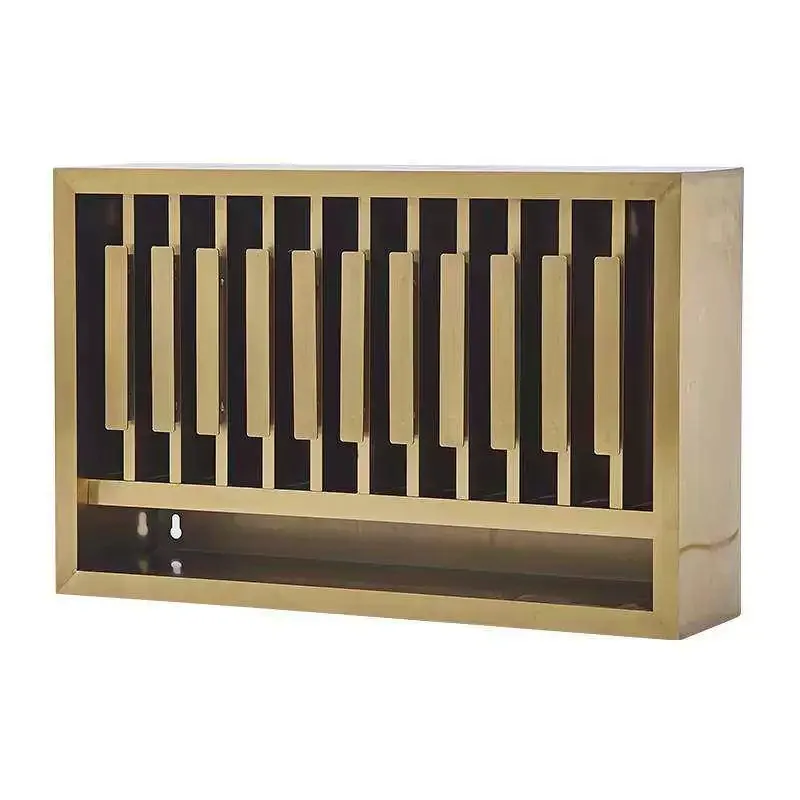 Wall Mounted Single Layer Hair Color Shelf Stainless Dye Display Cabinet 3 Colors For Compact Salon