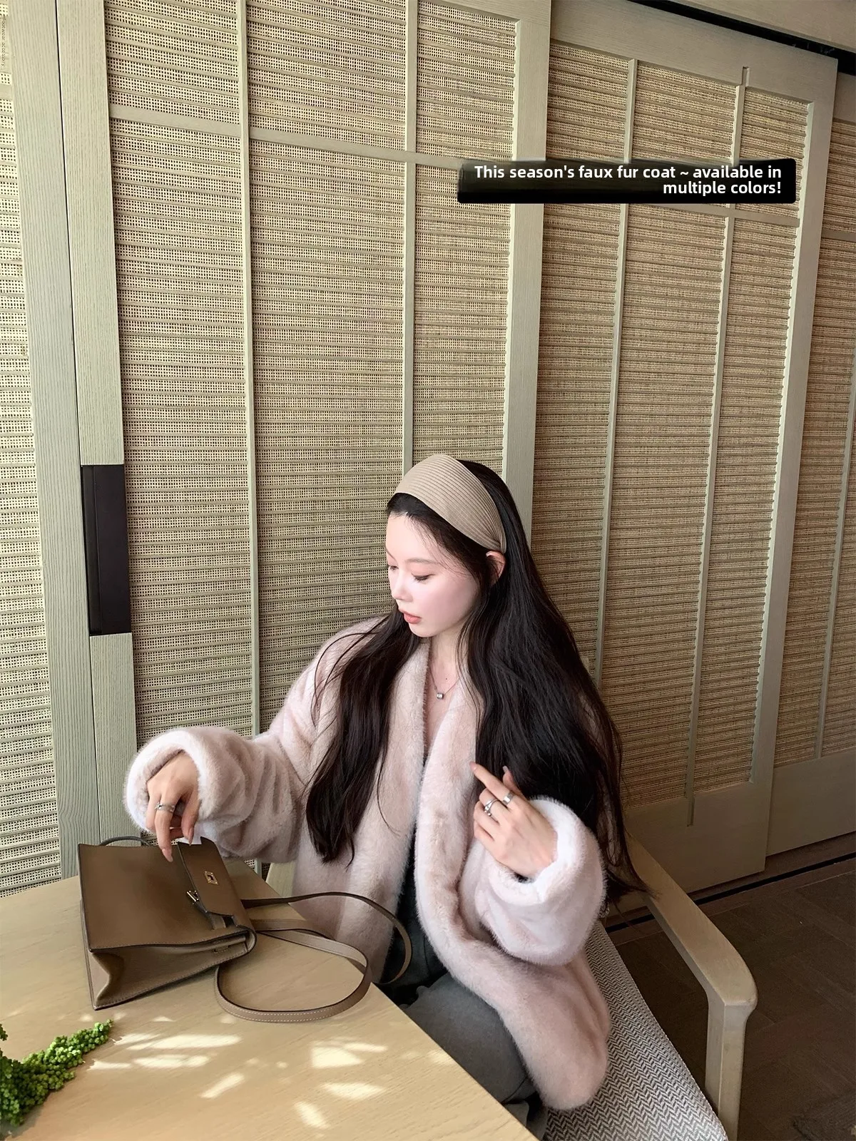 

SeeYouIceland ies Мягкое пальто с меховой отделкой, 3 цвета, легкая роскошная женская коллекция Faion Winter 2024