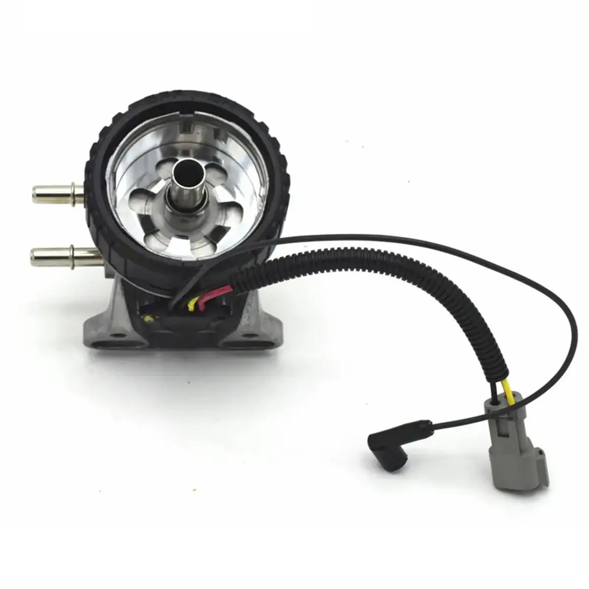 #57B Automotive Parts & Accessories,Electric Diesel Fuel Pump Filter Primer Pump with Sensor (Black)