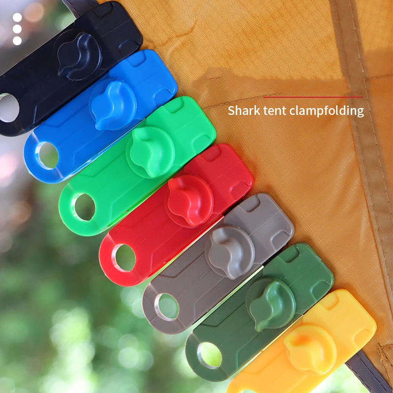 2/8pcs Wind Rope Clips Outdoor Camping Canopy Hook Tent Add Pull Point Shark Clip Large Tent Clip Wind Belt Barb Clip