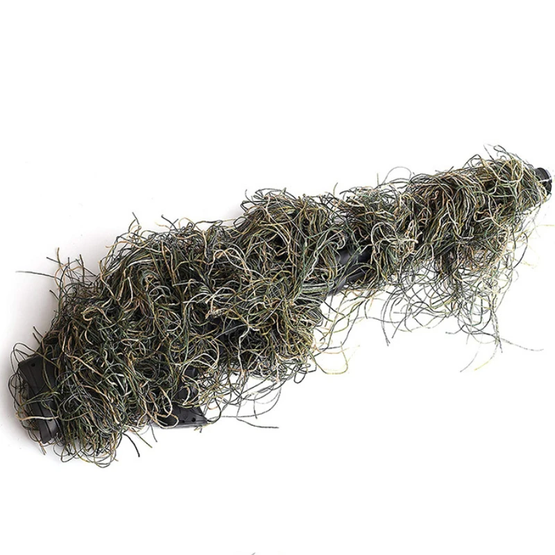 1PC 3D Jungle Desert Snow Camouflage Rifle Gun Cover Wrap Around Hunting Woodland Shooting Disguise Rope view 5