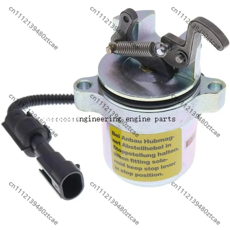 12V Fuel Shut Off Solenoid Valve Diesel Engine Stop Solenoid Replacement Spare Parts For Small Industrial Diesel Motor