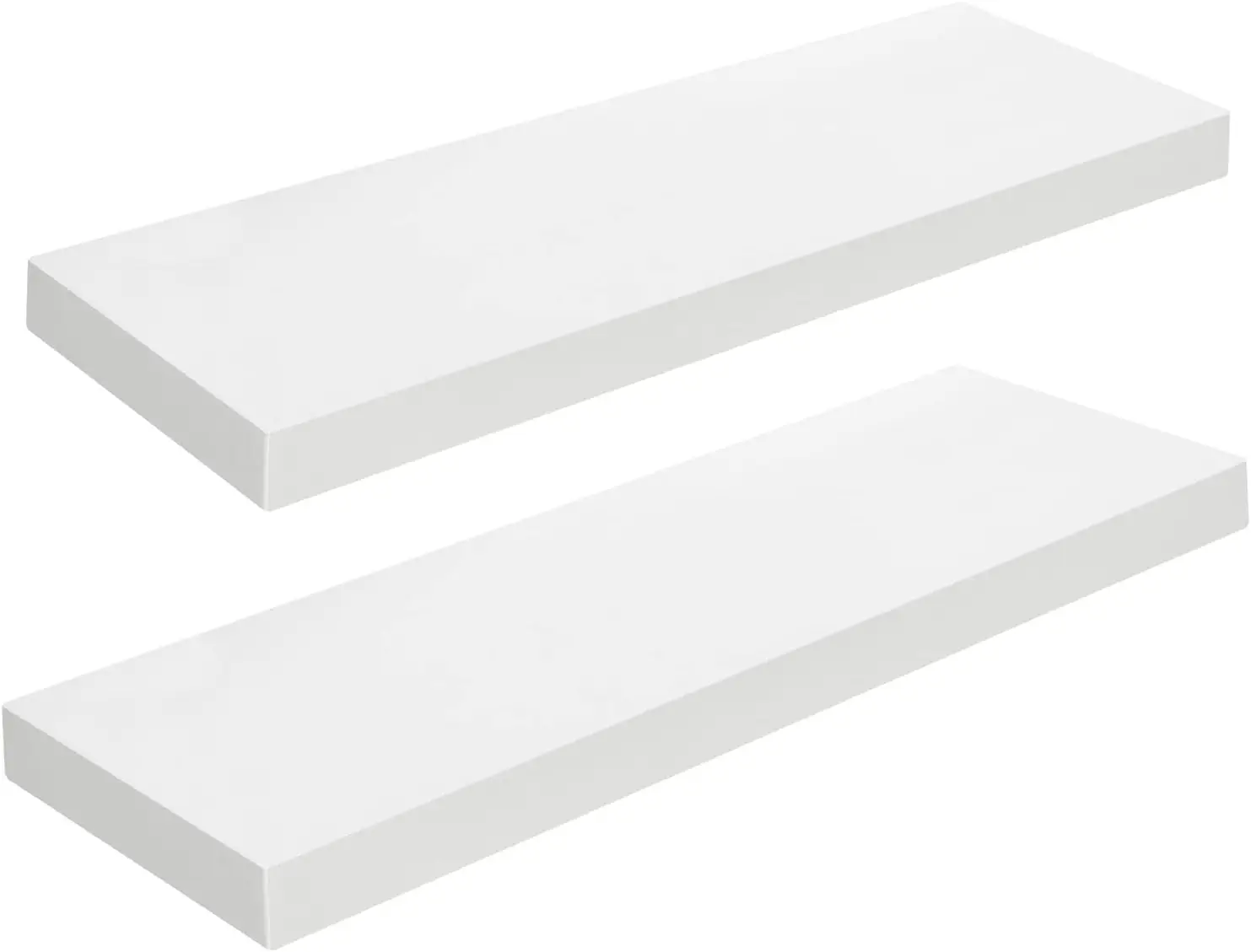 

Floating Shelves for Wall, Wall Mt Shelf Set 2, 23.6" Hanging Shelf with Invisible Brackets, for Wall in Bath, Bed, Toilet..