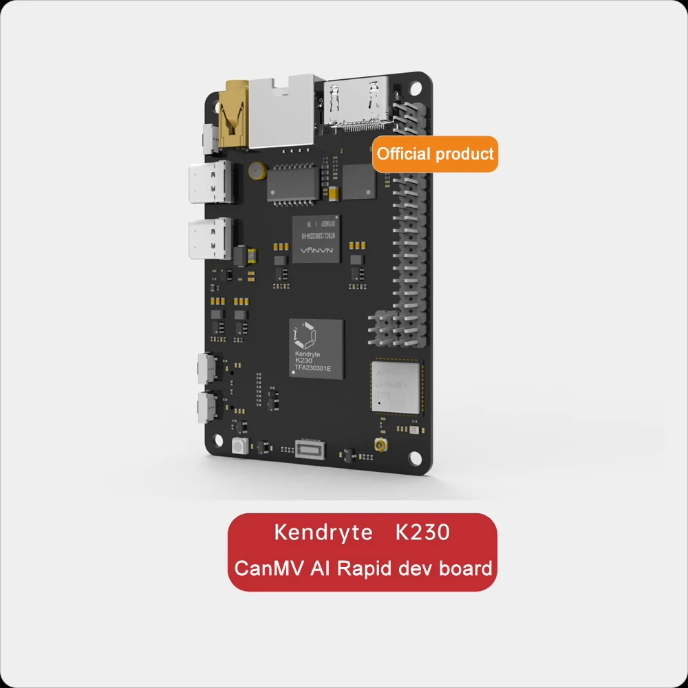 Kendryte CanMV-K230  RISC-V AI Development board Dual CPU Buildin Stereo Vision 3D Depth Engine DPU HD Video Input Support Linux