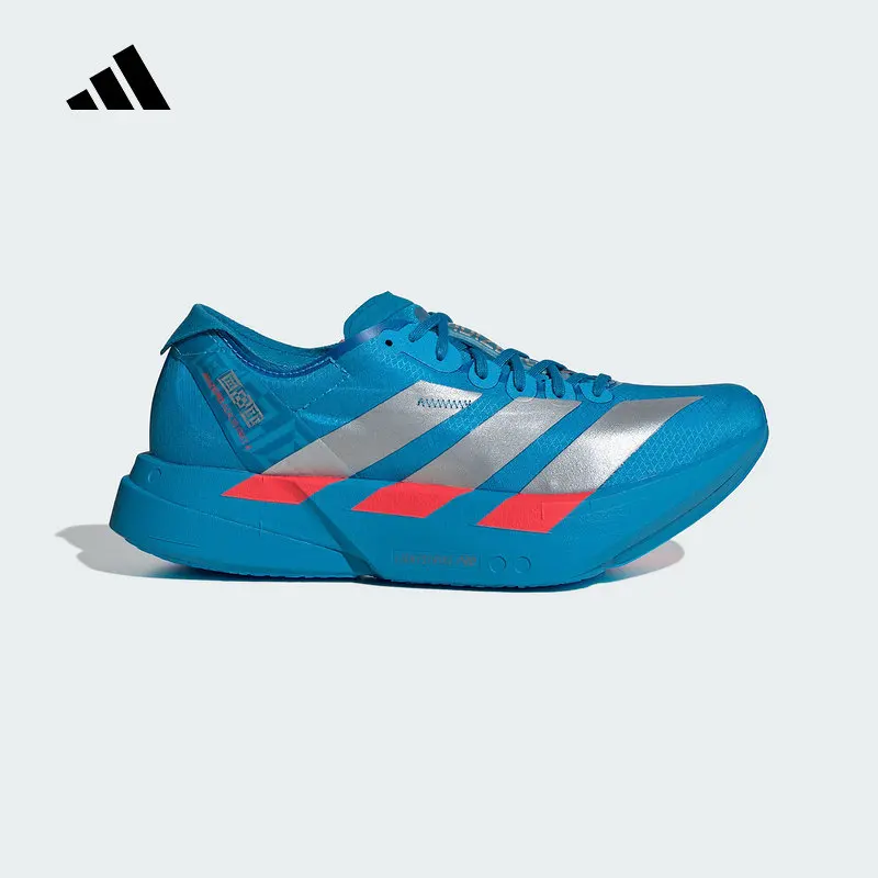

Adidas Womens Speed Running Shoes JR4797 Solar Blue Metallic Silver