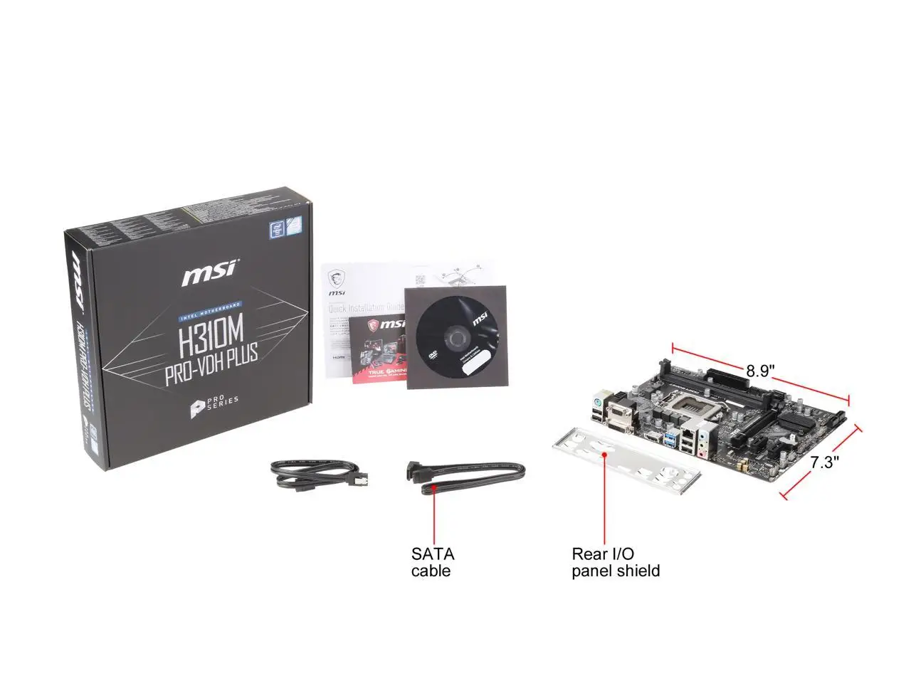 Placa base LGA 1151 para MSI H310M PRO-VDH PLUS, compatible con Intel Core de 8ª generación, HDMI, SATA, 6 Gb/s, USB 3,1, Micro ATX, DDR4