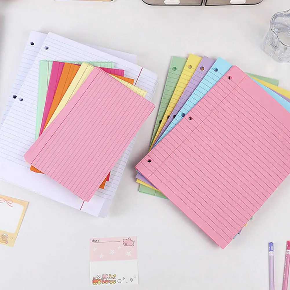 Standard Size Binder Paper Loose Leaf Paper 200 Sheets 200 Sheets Loose Leaf Paper College Ruled 3-hole Punched for 3-ring