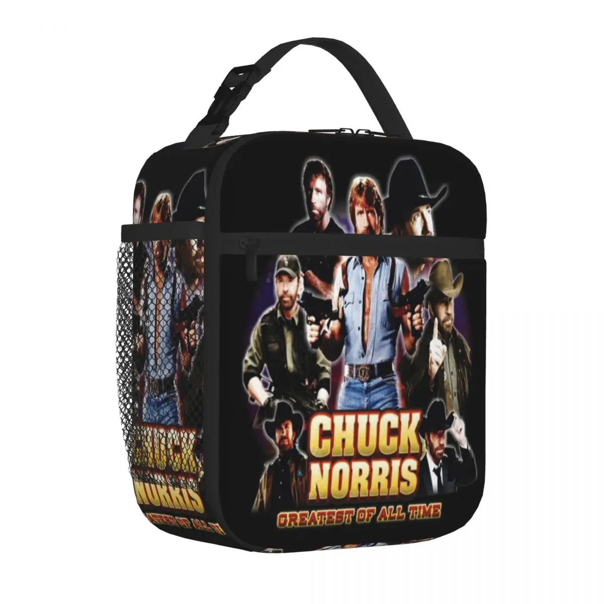 Bestselling Chuck Norris GOAT Minimalist Carry Lunch Bag Fitness Snack Small Lunch Bag
