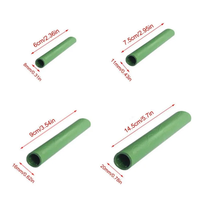 10pcs Gardening Plant Support Connecting Pipe Vines Climbing Plant 8/11/16/20mm Stakes Grafting Stick Connector Garden Tool