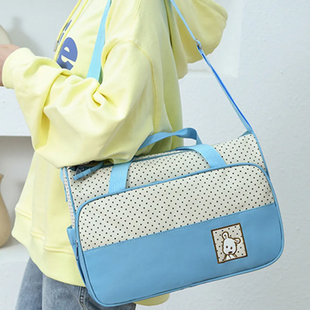 Saco de fraldas elegante durável conveniente fácil de limpar prático carrinho de maternidade conjuntos de saco de fraldas preto