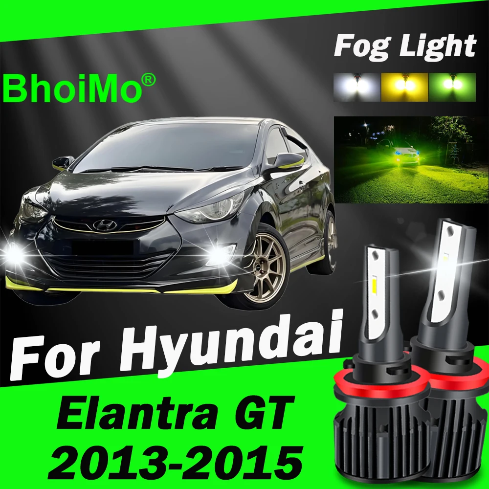 

BhoiMo Led Lamp For Hyundai Elantra GT 2013 2014 2015 Front Fog Light Bulbs