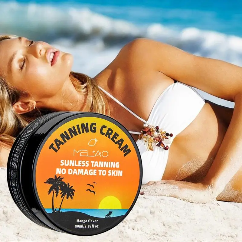 Body Bronzer Self Tanning Cream Body Tanning Cream Outdoor Sun Accelerator Long Lasting Natural Tan Beach Brown Sexy Body Care