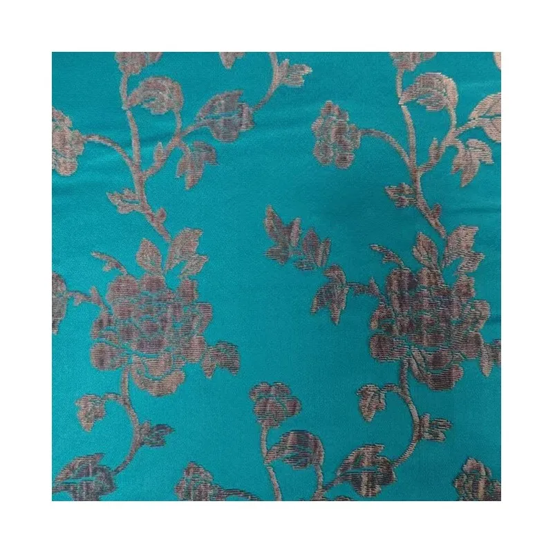 Zhangzhou velvet dyed jacquard fabric with embossed flowers clothing cheongsam coat Hanfu armor