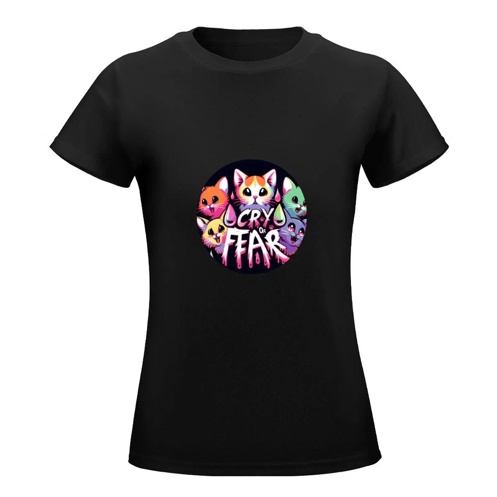 Cry Of Fear Cat T-Shirt quick-drying animal print shirt for girls sports fans t shirt dress Women