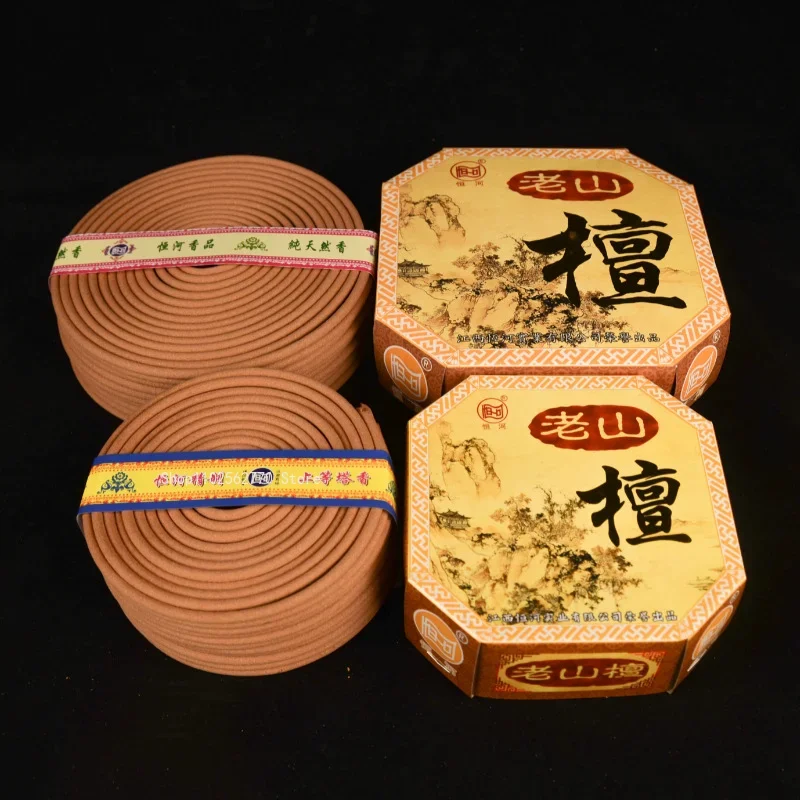 12/24 Hours Laoshan Sandalwood Panxiang Natural Home Buddhist Hall Office Smell Burning Home Decoration Lasting Incense