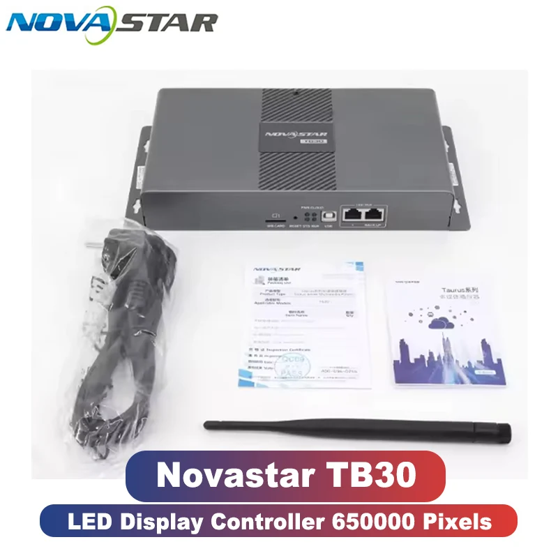 Kontroler LED Novastar TB30 pełnokolorowy z maksymalnym obciążeniem 650 000 pikseli, obsługuje odtwarzanie z komputerów i telefonów komórkowych. — 2