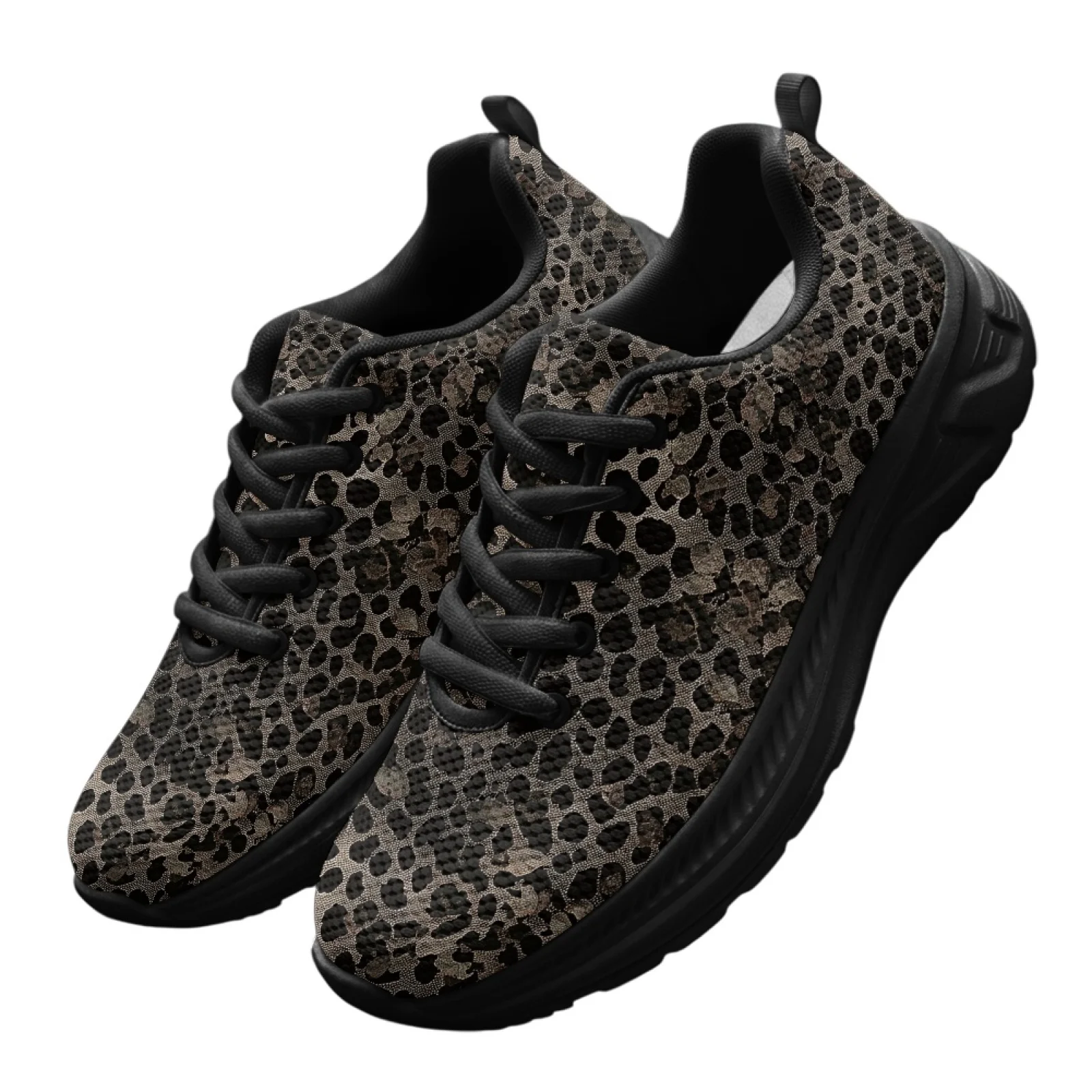 PENSTROLL Leopard Print Jogging Sneakers Men's Sports Shoes for Mens Casual Running Shoes