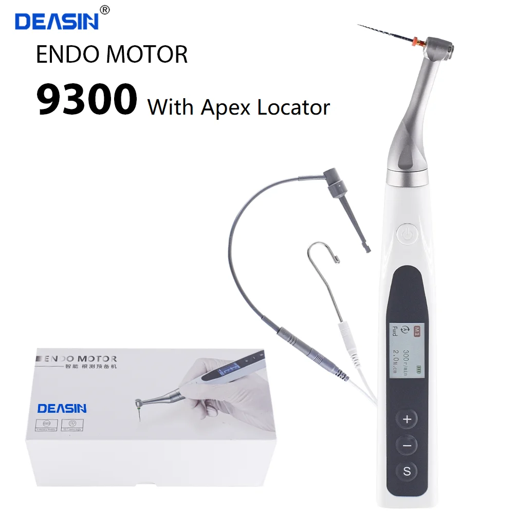 2 IN 1 Dental Wireless Endomotor With Built-in Apex Locator Cordless Endodontic Motor With 16:1 Contra Angle Dentistry Equipment