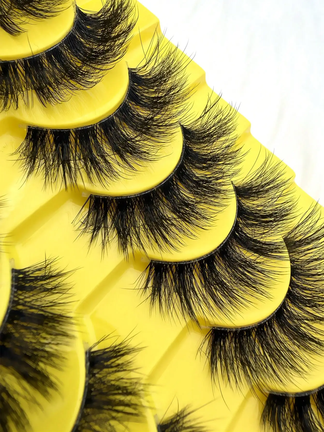 Flauschige, dicke 10 Paar Faux-Nerz-Wimpern, 8D Volumen, lockige, lange falsche Wimpern – Detail 5