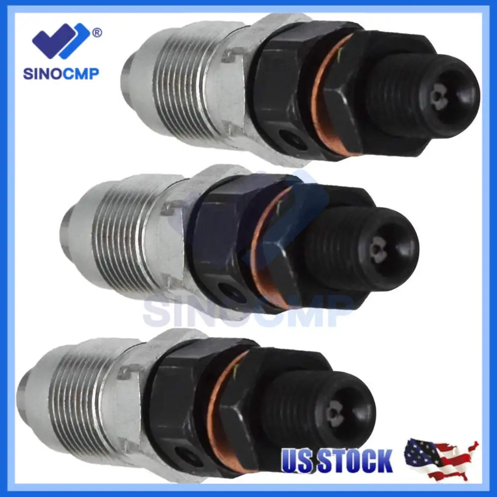 3pcs Fuel Injector 16082-53900 16082-53903 16082-53001 For Kubota ​KX91-3,KX91-3S,KX91-3S2,U35,U35-S2 D1403 D1503 D1703 V2203 ​