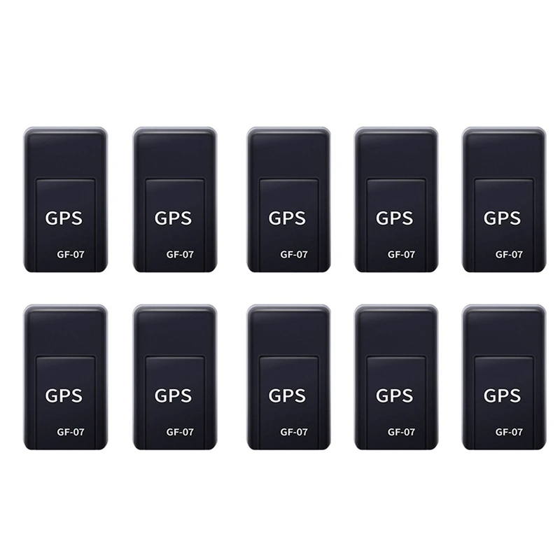 10Pcs GF07 Magnetic GPS Tracker Device Mini Real Time Tracking Locator Car Motorcycle Remote Control Tracking Monitor